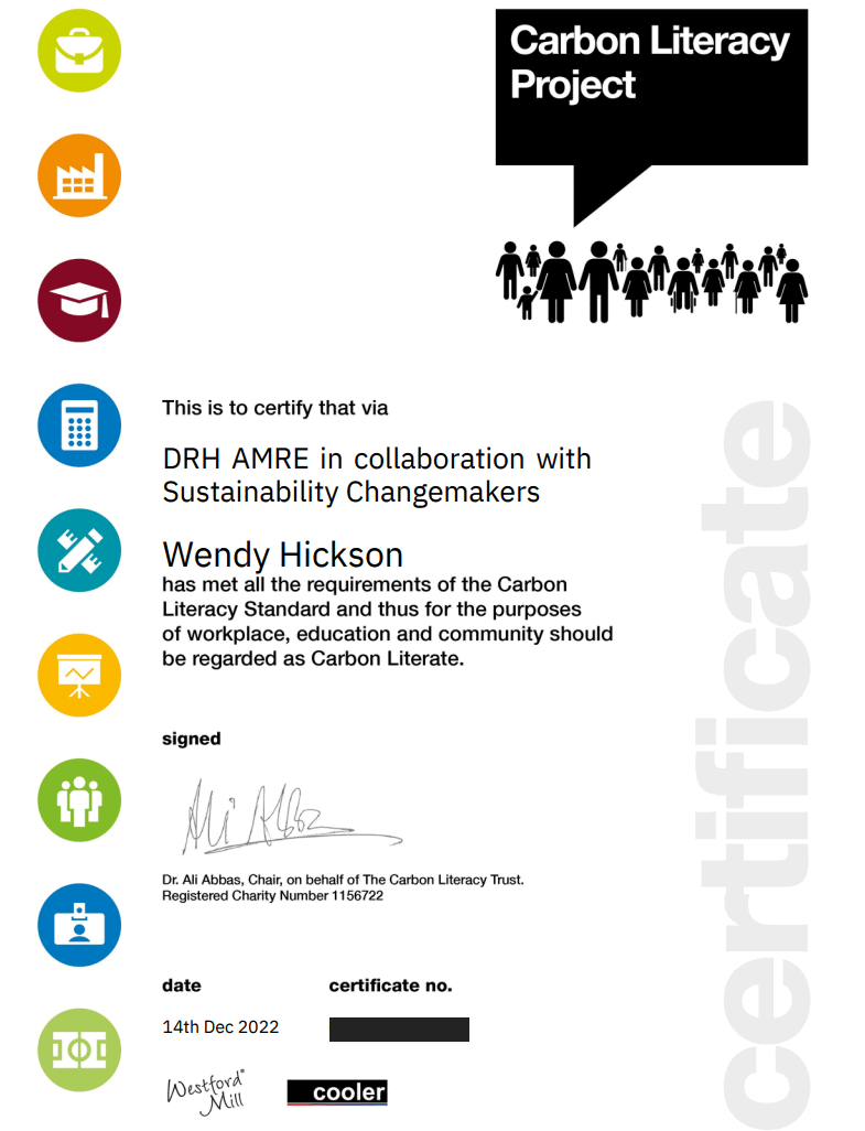 CLT Wendy Certificate